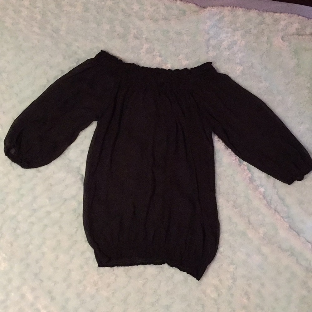 Forever 21 sheer quarter length shirt